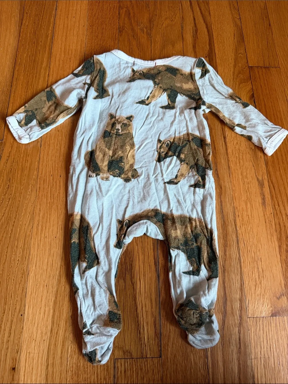 Milkbarn Grizzly Bear Footie Pajama